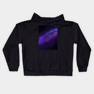 galaxy purple Kids Hoodie